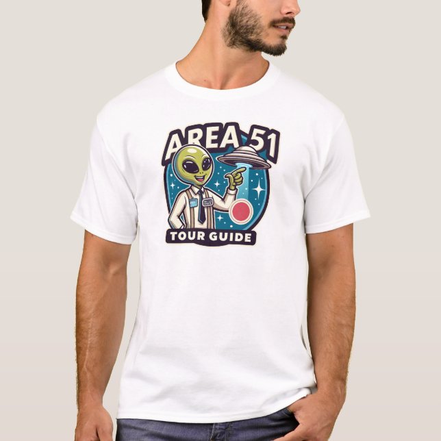 Camiseta Guía de visitas al área 51 (Anverso)
