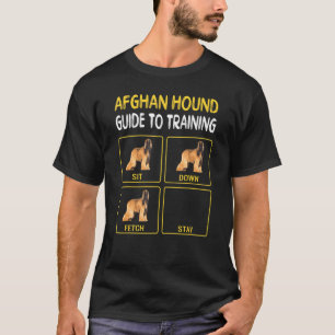 Camiseta Guía del galgo afgano para el entrenamiento de la 