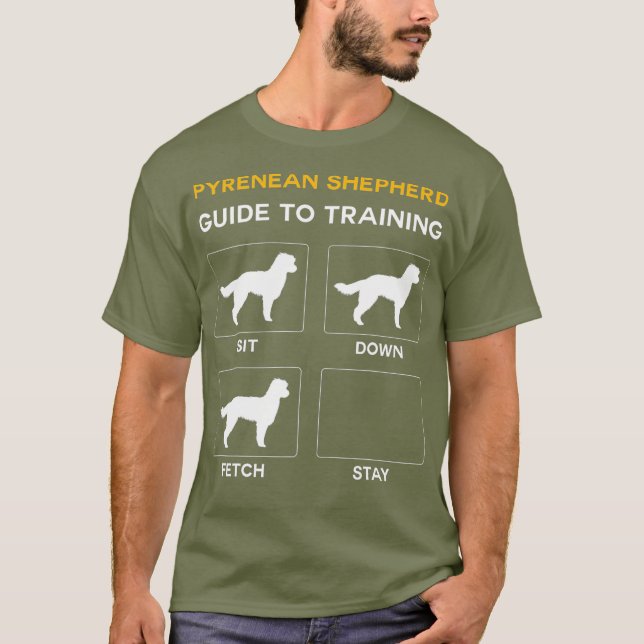 Camiseta Guía Del Pastor Pirineo Para Entrenar Perro (Anverso)