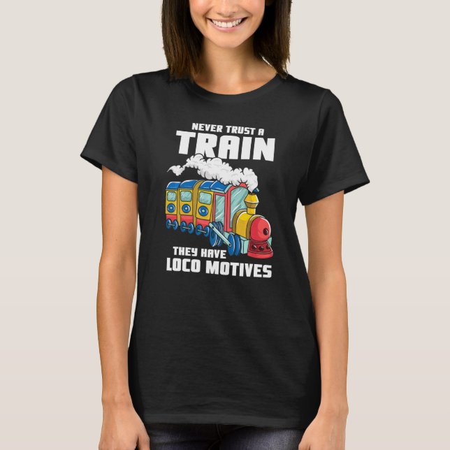 Camiseta Guía Del Tren Ferroviario Y Modelo Del Conductor D (Anverso)