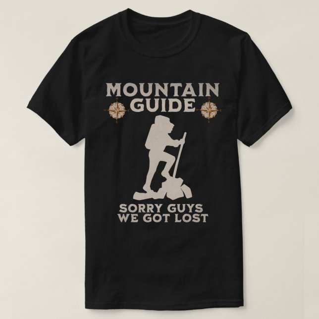 Camiseta Guía divertida de montaña (Diseño del anverso)