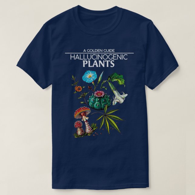 Camiseta Guía dorada Plantas alucinógenas (2) (Diseño del anverso)