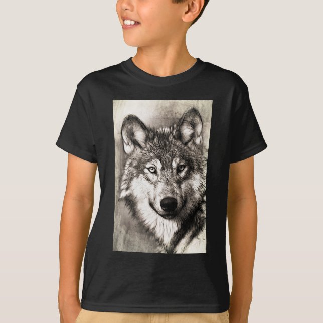 Camiseta Guía espiritual del arte fotográfico Wolf Amor ani (Anverso)