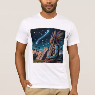 Camiseta Guía Espiritual Del chamán Maya Tee   Arte tribal 