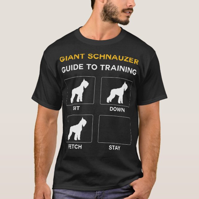 Camiseta Guía Gigante De Schnauzer Para Entrenar La Obedien (Anverso)