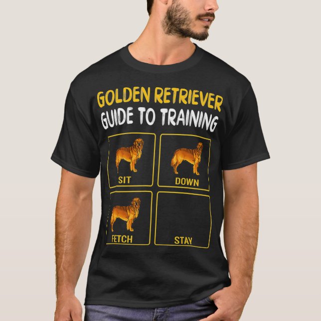 Camiseta Guía Golden Retriever Para Entrenar La Obediencia  (Anverso)