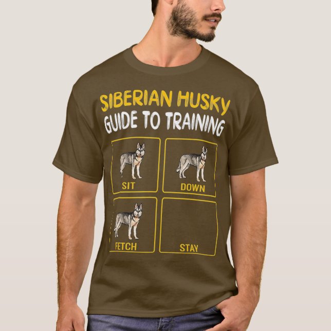 Camiseta Guía Husky Siberiana Para Entrenar La Obediencia D (Anverso)