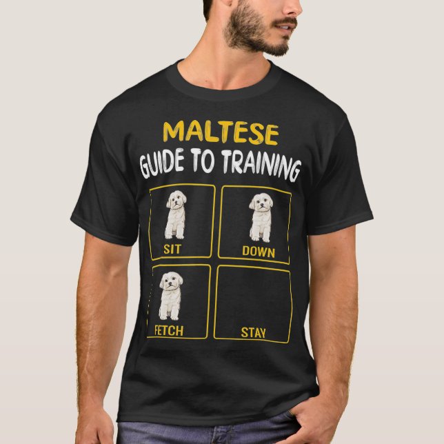 Camiseta Guía Maltesa Para Entrenar La Obediencia De Perros (Anverso)