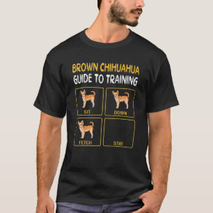 Camiseta Guía Marrón Chihuahua Para Entrenar La Obedienci