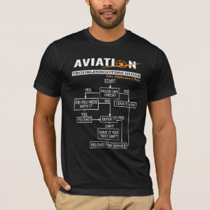 Camiseta Guía para el disparo de problemas de aviación del 