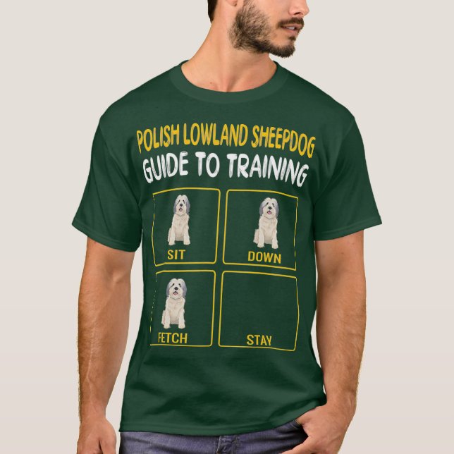 Camiseta Guía Polaca De Oveja De Tierras Lentas Para Entren (Anverso)