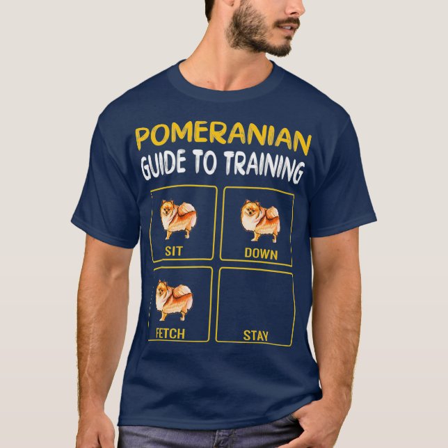 Camiseta Guía Pomerania Para La Formación De La Obediencia  (Anverso)