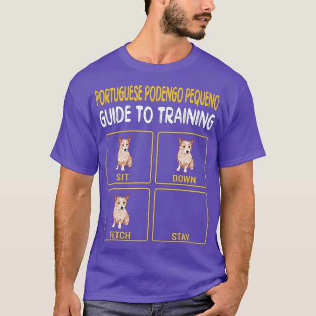 Camiseta Guía Portuguesa De Podengo Pequeno Para El Perro E (Anverso)
