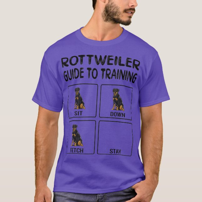 Camiseta Guía Rottweiler Para Entrenar La Obediencia De Per (Anverso)