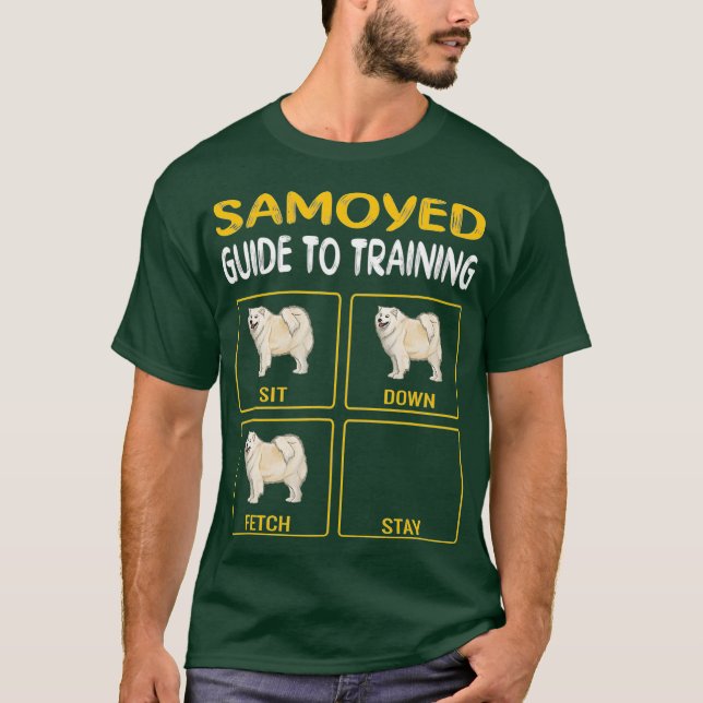 Camiseta Guía Samoyed Para Entrenar La Obediencia De Perros (Anverso)