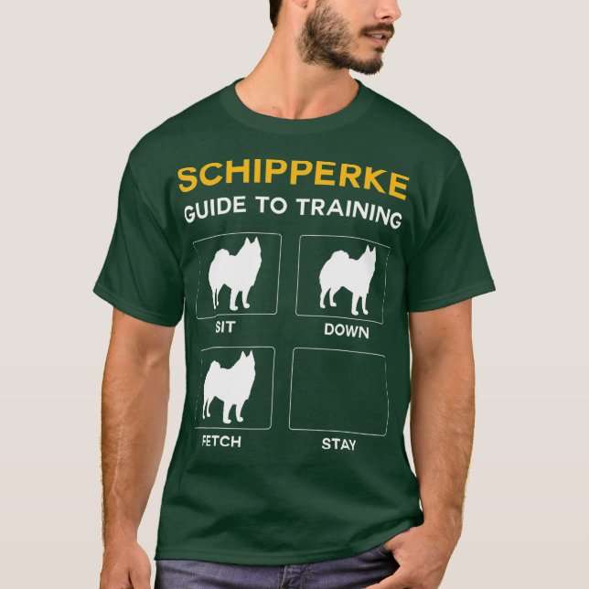 Camiseta Guía Schipperke Para Entrenar Perro Obediencia Per (Anverso)