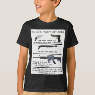 CAMISETA GUÍA SEGURA DEL ARMA DE LA FAMILIA