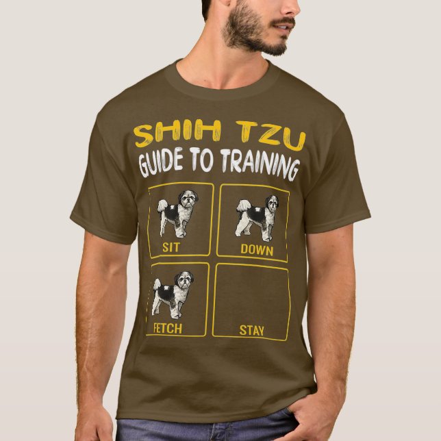 Camiseta Guía Shih Tzu Para Entrenar La Obediencia De Perro (Anverso)
