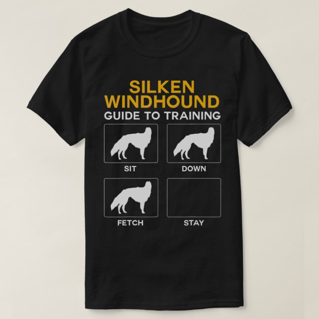 Camiseta Guía Silken Windhound Para Entrenar Obediencia De  (Diseño del anverso)