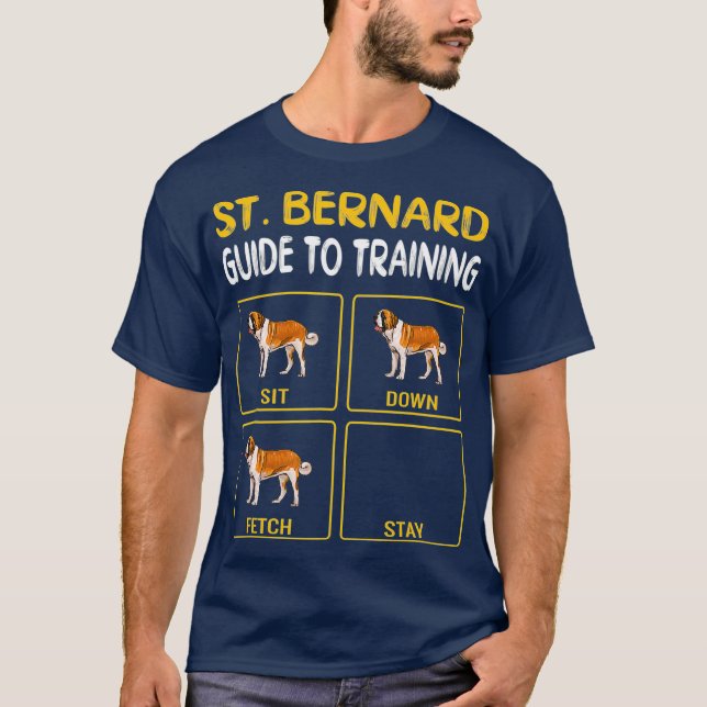 Camiseta Guía St Bernard Para Entrenar La Obediencia De Per (Anverso)