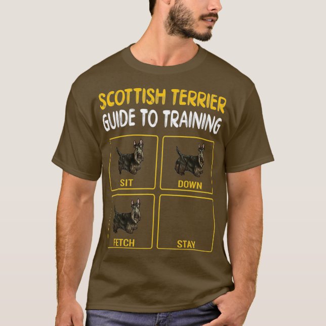 Camiseta Guía Terrier Escocesa Para Entrenar Obediencia De  (Anverso)