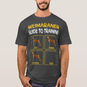 Camiseta Guía Weimaraner Para La Formación De La Obedienc