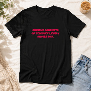 Camiseta Guiando Viajes De Descubrimiento Cada Día Educador