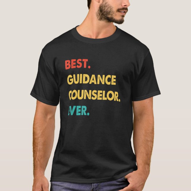 Camiseta Guidance Counselor Retro Best Guidance Counselor E (Anverso)