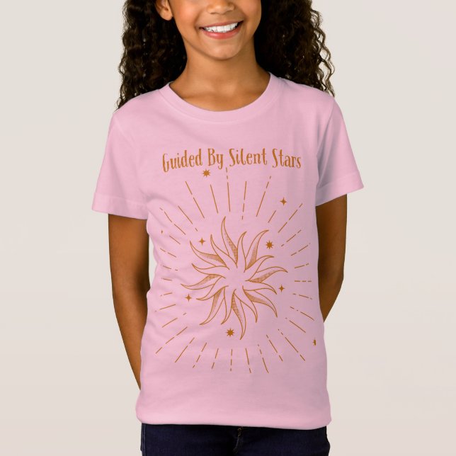 Camiseta Guided By Silent Stars Shirt Celestial Holiday  (Anverso)