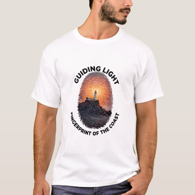 Camiseta Guiding Light Lighthouse Coast (Anverso)