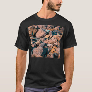Camiseta guijarros de playa piedras de mar