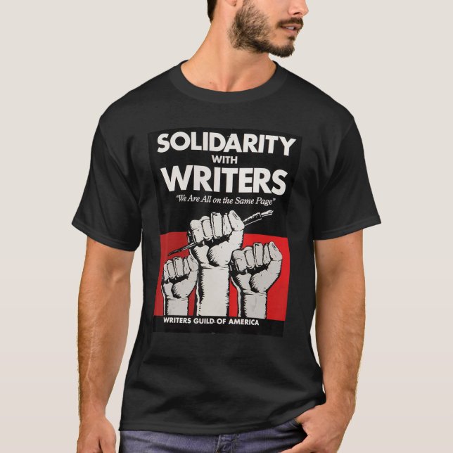 Camiseta Guild De Escritores De América En Huelga Anti AI C (Anverso)