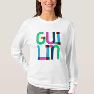 Camiseta Guilin China Pop Art Letters