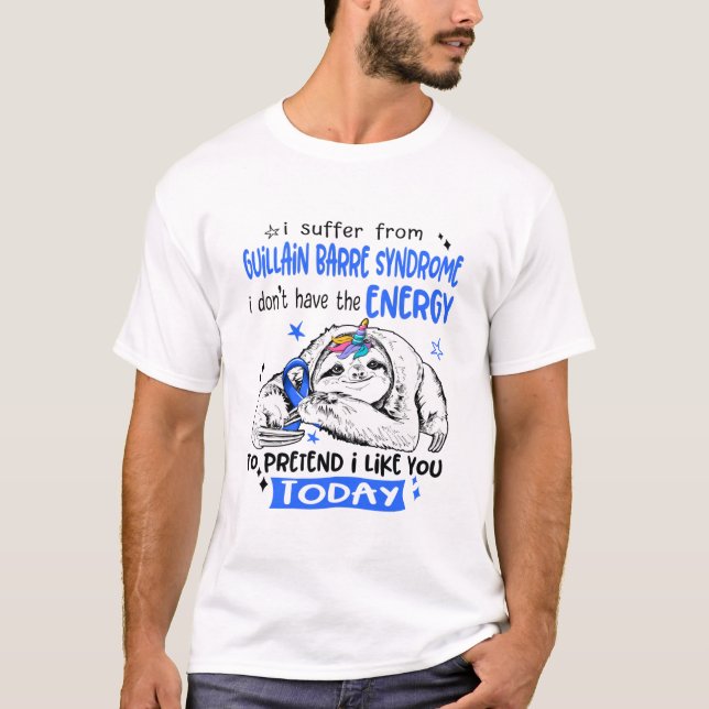 Camiseta Guillain Barre Syndrome Awareness Month Ribbon Gif (Anverso)