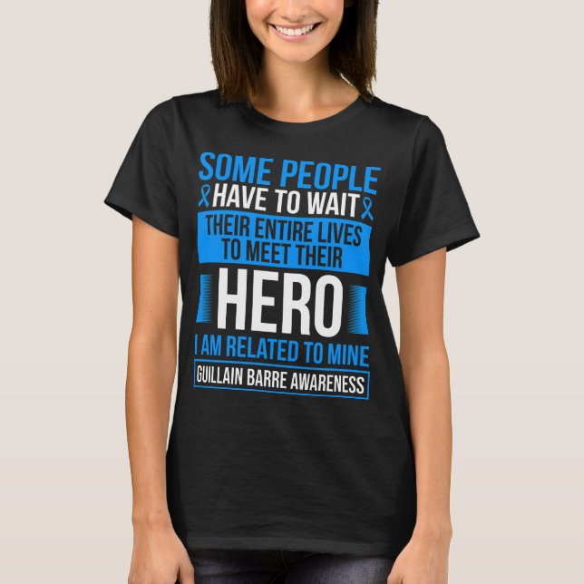 Camiseta Guillain Barre Syndrome Ribbon Barre Survivor (Anverso)