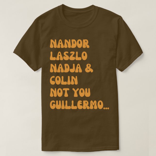 Camiseta Guillermo (Diseño del anverso)