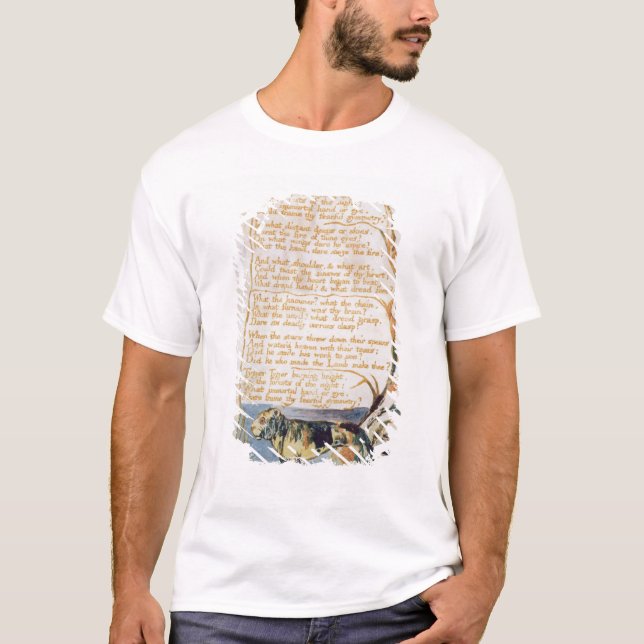 Camiseta Guillermo Blake el | el Tyger, de canciones de la (Anverso)
