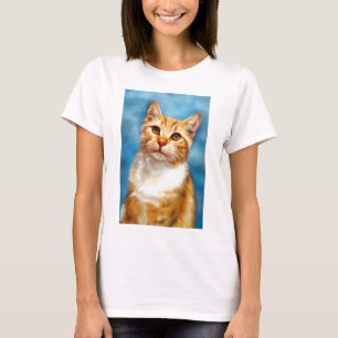 Camiseta Guillermo dulce - arte anaranjado del gato de