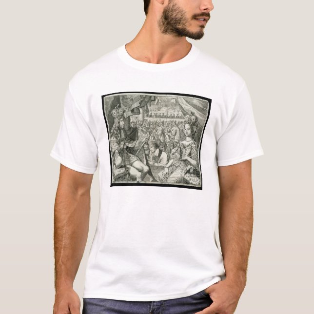 Camiseta Guillermo III (1650-1702) y reyes de Maria II (Anverso)