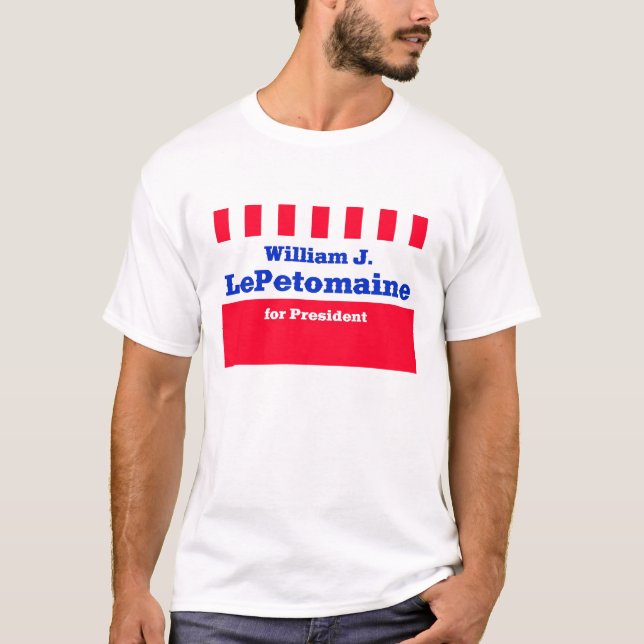 Camiseta Guillermo J LePetomaine para el presidente (Anverso)