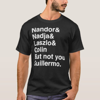 Camiseta Guillermo no - Esencial negro sobre camisas oscura