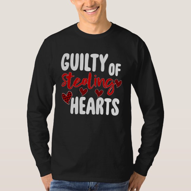 Camiseta Guilty Of Stealing Hearts   Valentine s Day (Anverso)