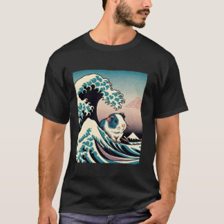 Camiseta Guinea Arte de cerdo La gran ola de los japoneses
