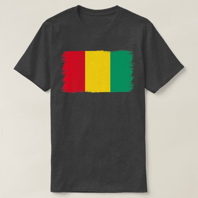 Camiseta Guinea Bandera de Guinea (Diseño del anverso)