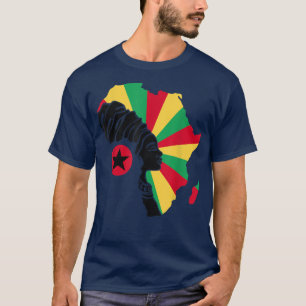 Camiseta Guinea Bissau Bandera África Mapa patrimonio étnic