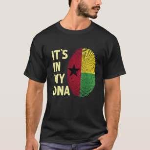 Camiseta Guinea Bissau En Mi Dna Guinea Equipo De Bandera G