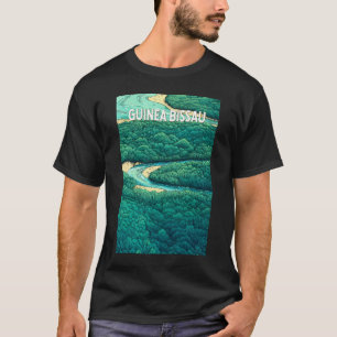 Camiseta Guinea Bissau Ilustracion Viaje de arte