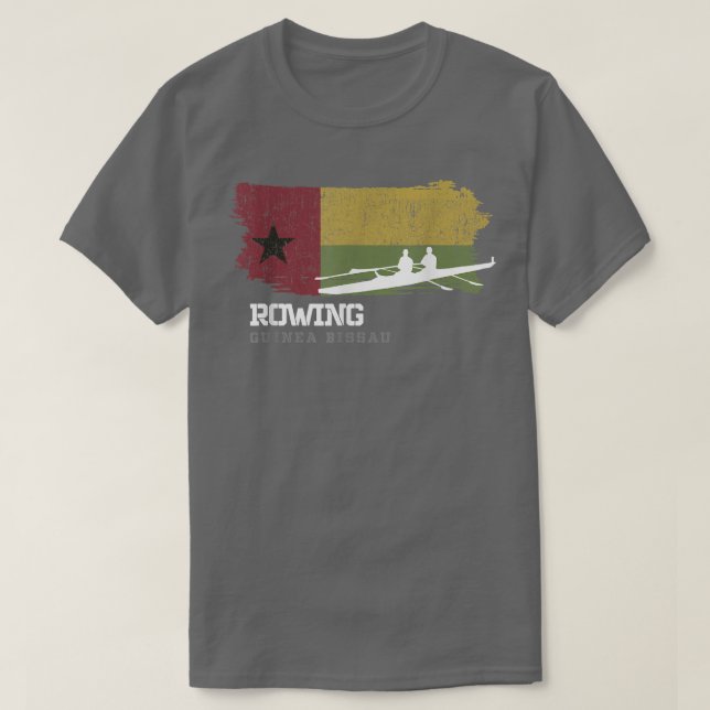 Camiseta Guinea Bissau Rowing Team Rower Oarsmen Rowing  (Diseño del anverso)