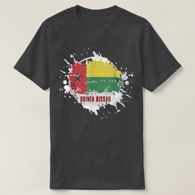 Camiseta guinea bissau Splash  (Diseño del anverso)