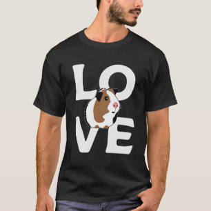 Camiseta Guinea Cerdo ama a los animales Chicas graciosas m